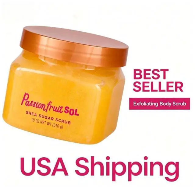 Main image of Tree Hut Passionfruit Sol Shea Butter Sugar Body Scrub, 18 oz