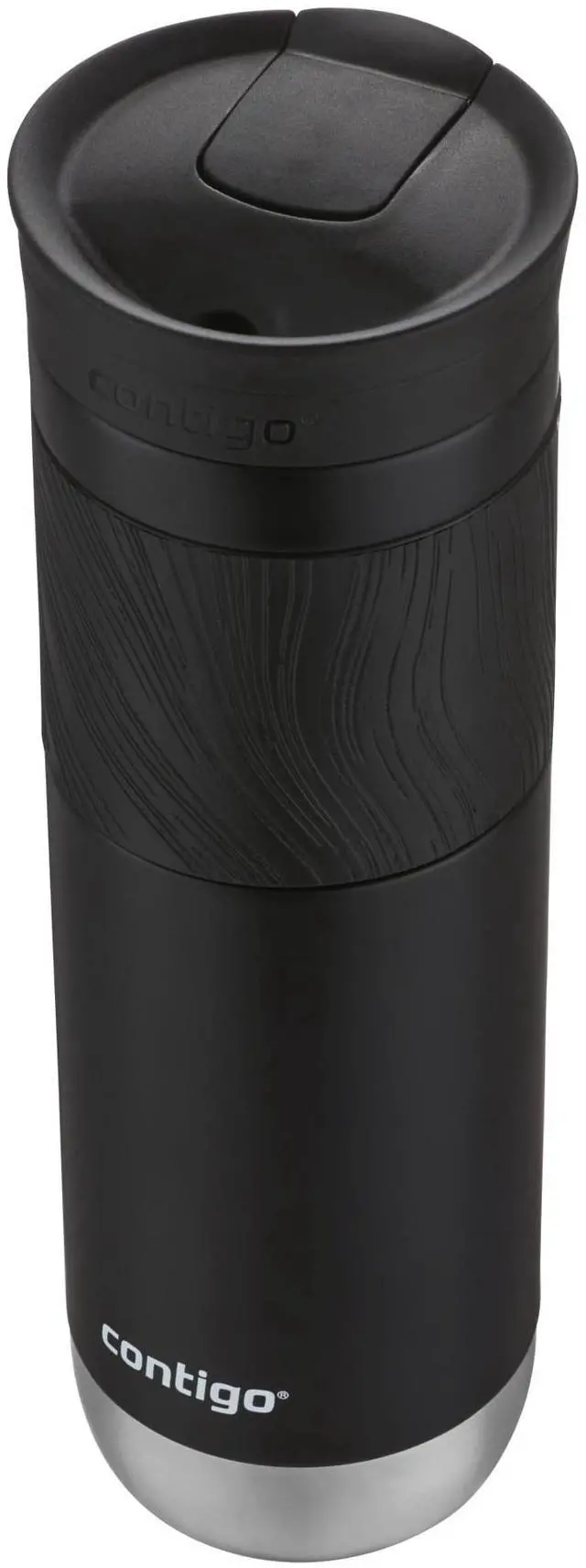 Alt view image 4 of 4 - USA Shipping Contigo Byron 2.0 Stainless Steel Travel Mug with SNAPSEAL Lid and Grip in Black, 24 fl oz.