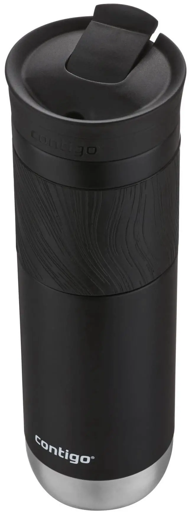 Alt view image 3 of 4 - USA Shipping Contigo Byron 2.0 Stainless Steel Travel Mug with SNAPSEAL Lid and Grip in Black, 24 fl oz.