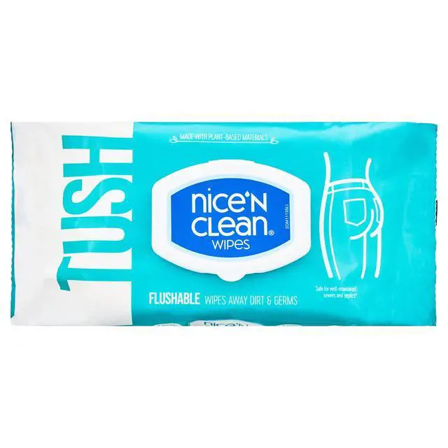 Alt view image 2 of 6 - Nice n Clean Flushable Wipes, 5 packs of 60 wipes, 300 wipes total
