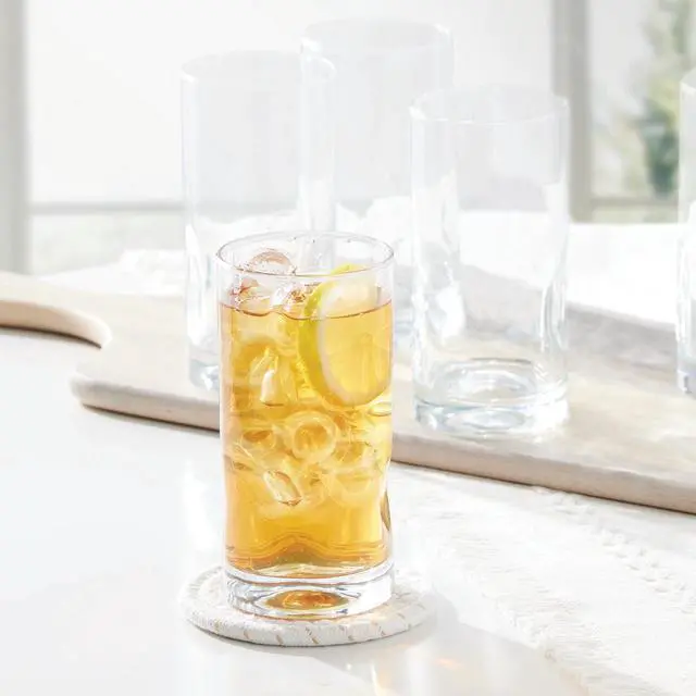 Alt view image 5 of 6 - Better Homes & Gardens Lyra Glass Drinkware Set, 16.7 oz, 4-Piece