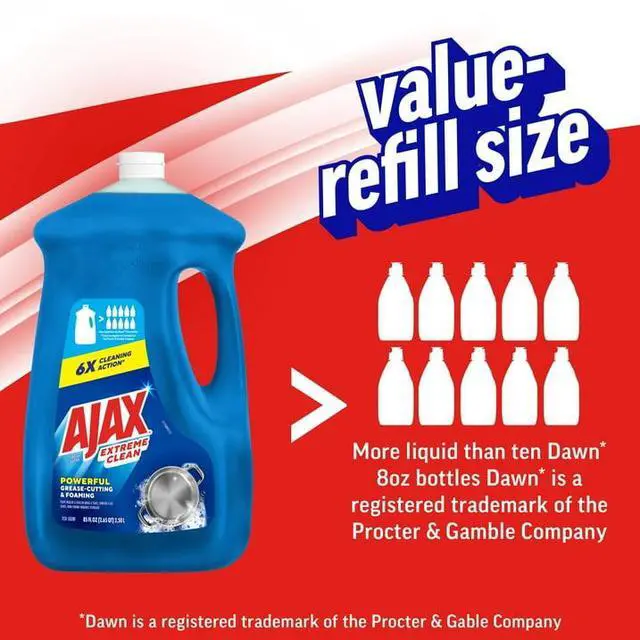 Alt view image 5 of 5 - Ajax Extreme Clean Foaming Dish Soap, Deep Cleaning, Grease-Cutting, 85 fl oz