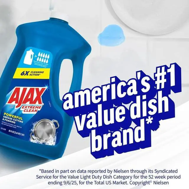 Alt view image 4 of 5 - Ajax Extreme Clean Foaming Dish Soap, Deep Cleaning, Grease-Cutting, 85 fl oz