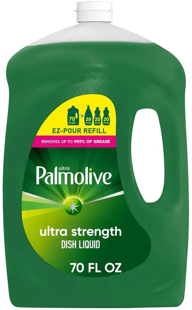 Main image of Palmolive Ultra Strength Liquid Dish Soap, Grease Cutting, 70 fl oz EZ-Pour Refill Bottle