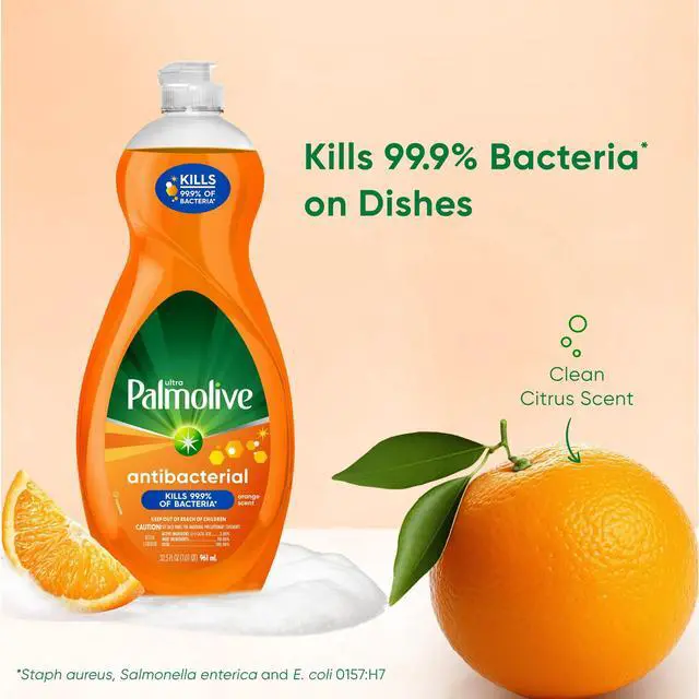 Main image of Palmolive Ultra Concentrated Antibacterial Liquid Dish Soap, Orange Scent, 32.5 Fluid Ounce Bottle