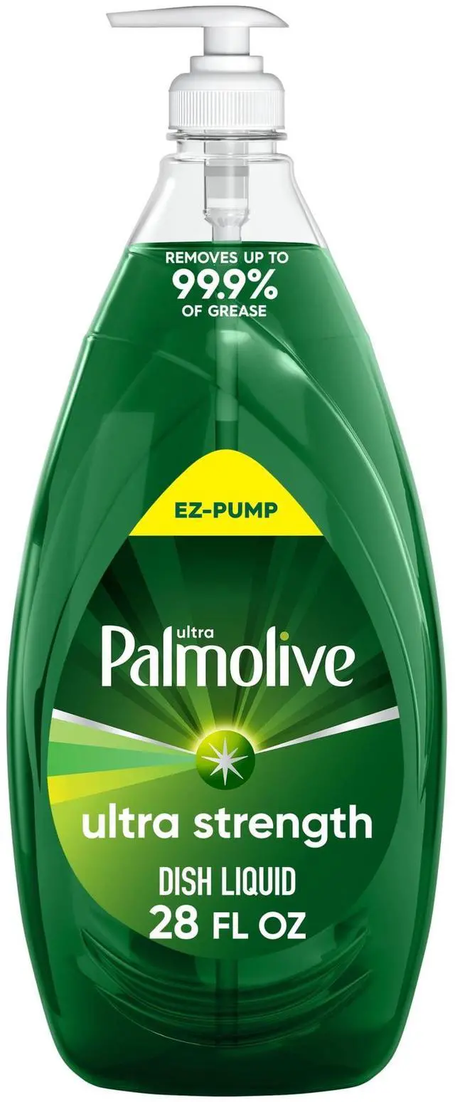 Main image of Palmolive Ultra Strength Liquid Dish Soap, Grease Cutting, 28 fl oz EZ-Pump, EZ-Clean Bottle