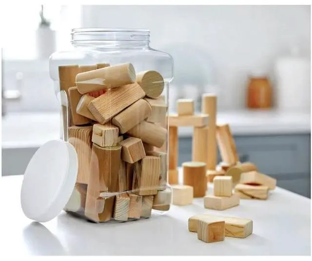 Alt view image 2 of 6 - (2 pack) Mainstays 4-Quart Clear Plastic Canister with White Twist-Top Lid (1 Each) 5.83" x 5.16" x 10.20", Well Suited to Pantry Organization and Food Storage