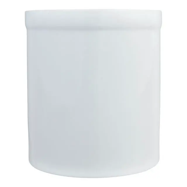 Alt view image 3 of 4 - Mainstays Glazed Stoneware Kitchen Utensil Holder, Ceramic Countertop Utensil Crock for Spoons, Spatulas and Cooking Tools, White