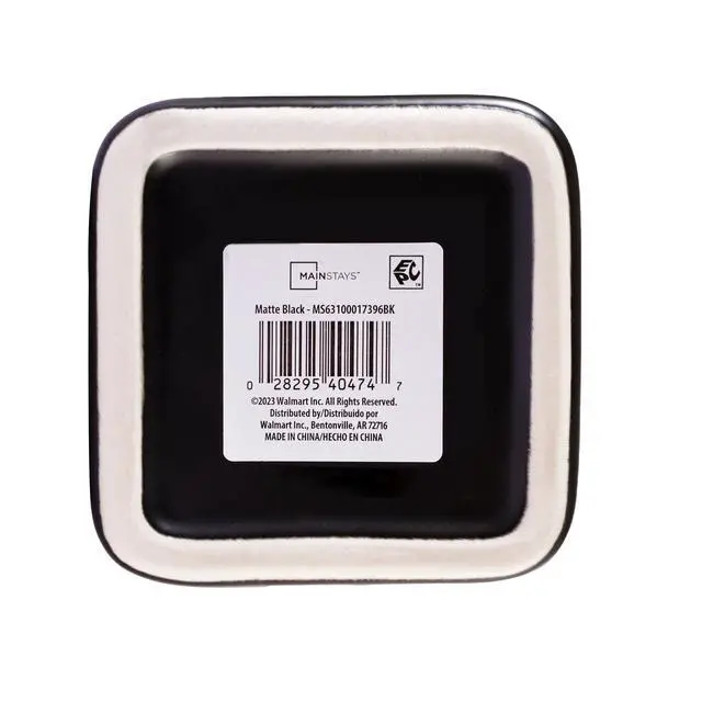 Alt view image 4 of 5 - Mainstays Ceramic Soap Dispenser with Sponge Caddy, Black