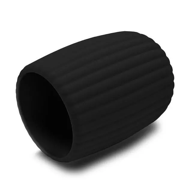 Alt view image 3 of 5 - Mainstays Rubberized Plastic Ribbed Toothbrush Holder, Black
