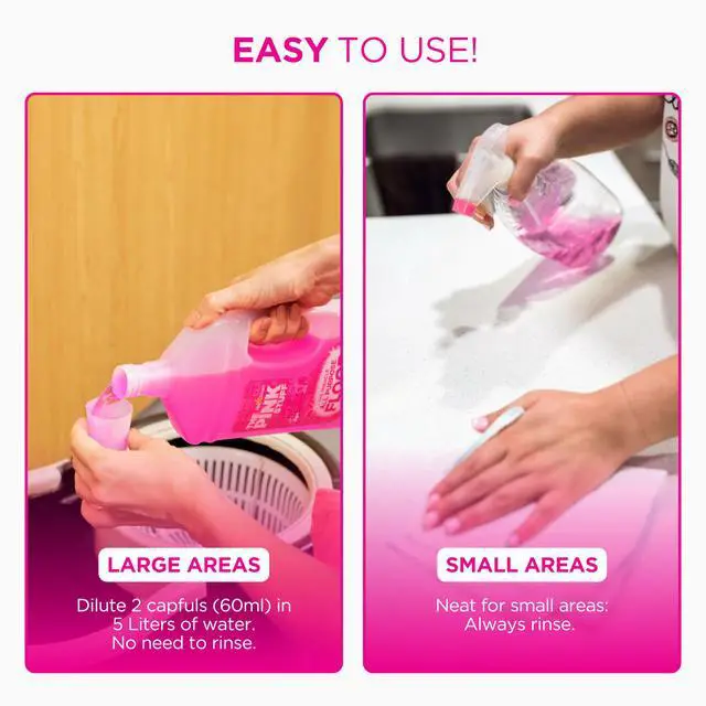 Alt view image 4 of 6 - The Pink Stuff, Miracle All-Purpose Liquid Floor Cleaner, 31 fl. oz.
