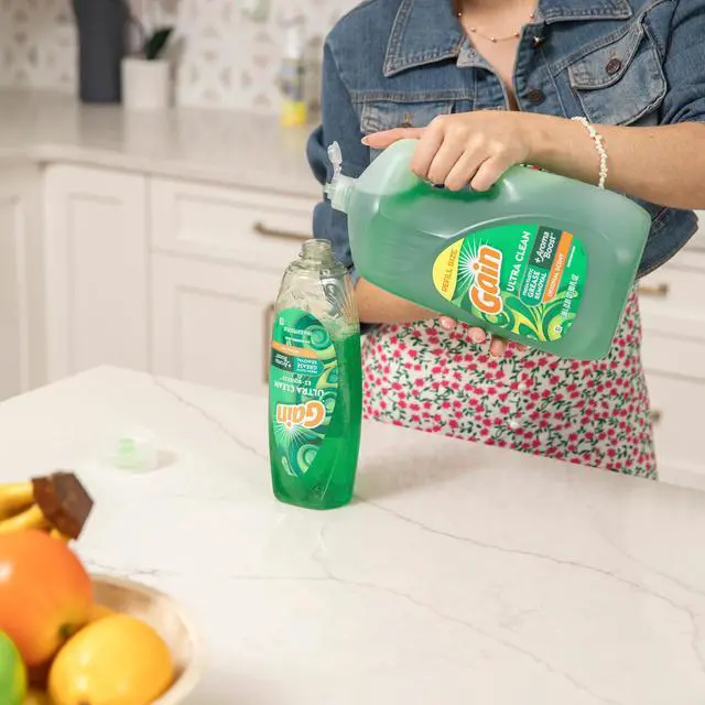 Alt view image 5 of 6 - Gain Ultra Dishwashing Liquid Dish Soap, Original Scent, 90.0 fl oz