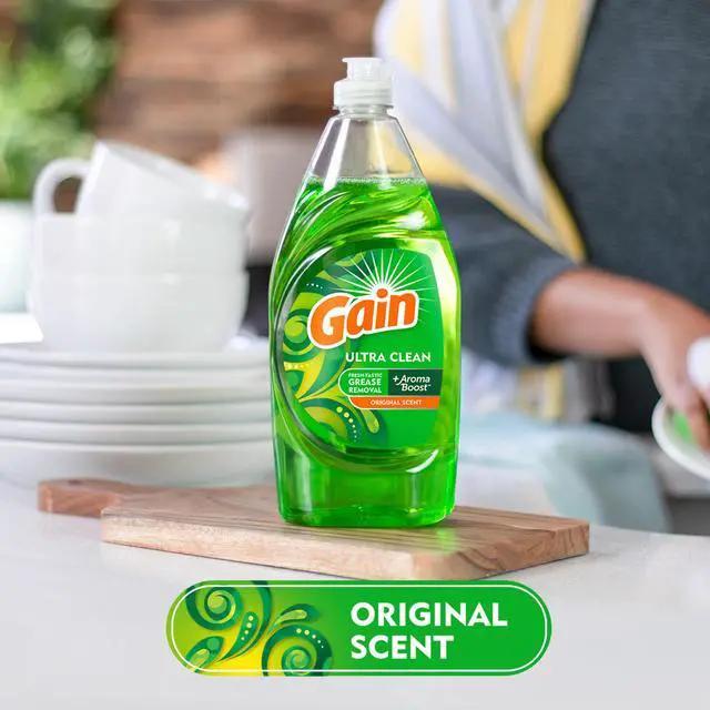 Alt view image 6 of 6 - Gain Ultra Dishwashing Liquid Dish Soap, Original Scent, 90.0 fl oz