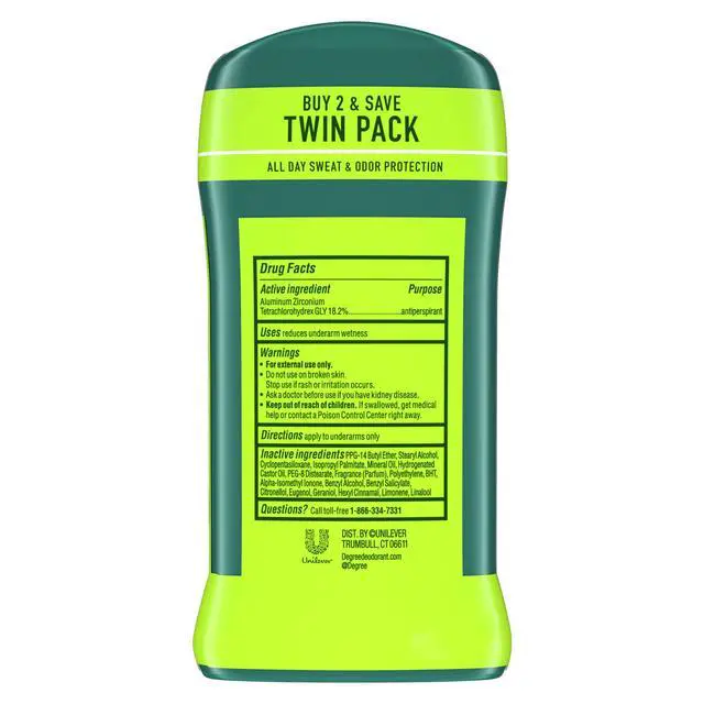 Alt view image 5 of 6 - Degree Antiperspirant Deodorant for Men Extreme Blast, Twin Pack, 2.7 oz