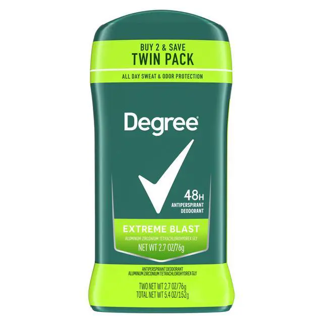 Alt view image 6 of 6 - Degree Antiperspirant Deodorant for Men Extreme Blast, Twin Pack, 2.7 oz
