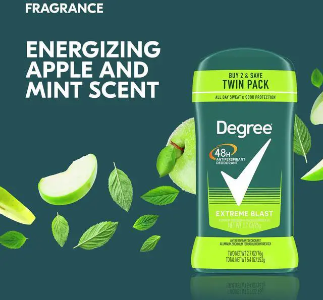 Main image of Degree Antiperspirant Deodorant for Men Extreme Blast, Twin Pack, 2.7 oz
