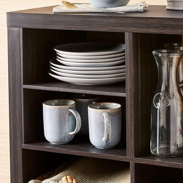 Alt view image 2 of 4 - Better Homes & Gardens H Shelf Insert for Cube Organizers, Tobacco Oak