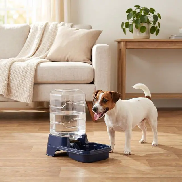 Alt view image 5 of 5 - Vibrant Life 0.75 gal Gravity Waterer for Small Pets, Navy