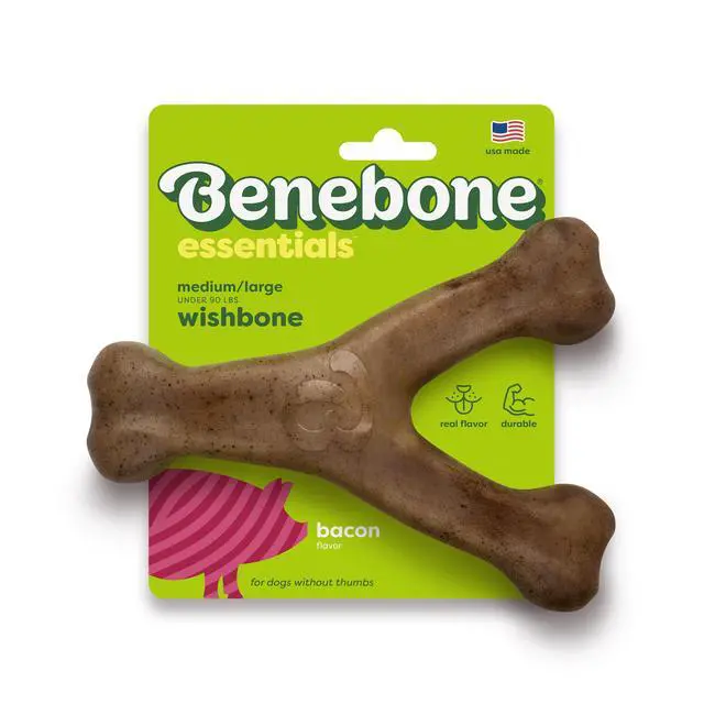 Alt view image 6 of 6 - Benebone Essentials Wishbone Bacon M/L
