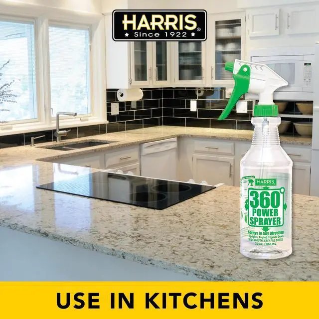 Alt view image 6 of 6 - Harris Pro 360° Degree Power Sprayer, Plastic Spray Bottle, with Adjustable Nozzle, 32 oz. Capacity
