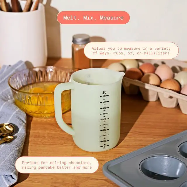 Alt view image 5 of 6 - Beautiful 2 Cup Silicone Measuring Cup, Sage Green by Drew Barrymore