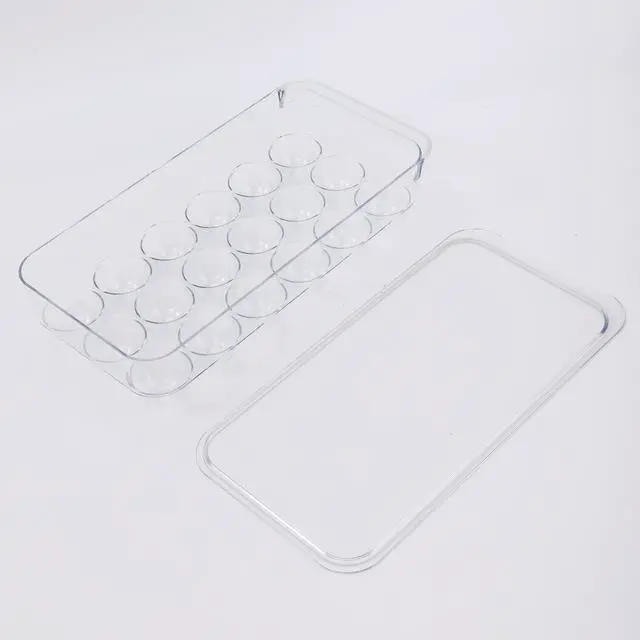 Alt view image 6 of 6 - Mainstays Clear 18-Count Egg Carrier with Lid