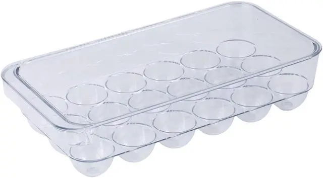 Main image of Mainstays Clear 18-Count Egg Carrier with Lid