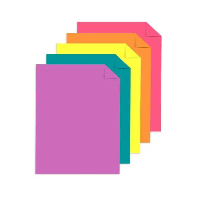 Alt view image 4 of 6 - Astrobrights Colored Paper, 8.5" x 11", 24 lb./89 Gsm, Tropical Assortment, 100 Sheets