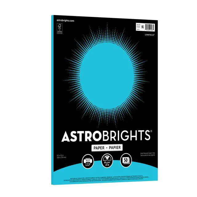 Alt view image 6 of 6 - Astrobrights Colored Paper, 8.5" x 11", 24 lb./89 Gsm, Tropical Assortment, 100 Sheets