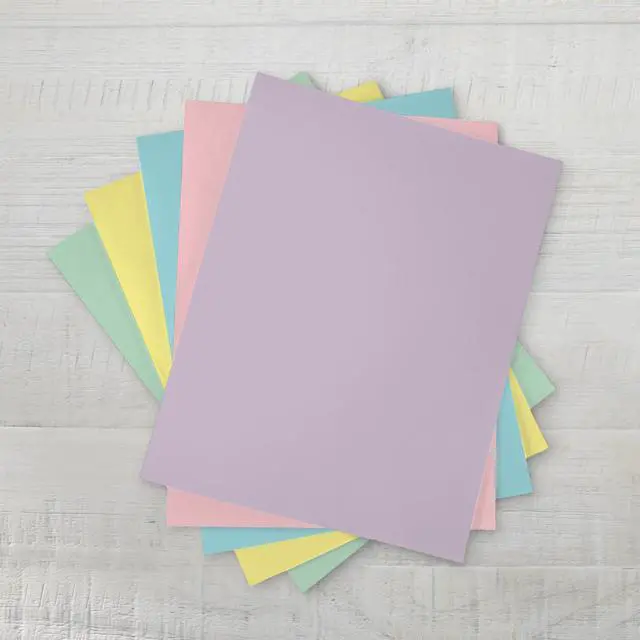 Alt view image 5 of 6 - Pen+Gear Assorted Pastel Copy Paper, 8.5" x 11", 20 lb, 100 Sheets
