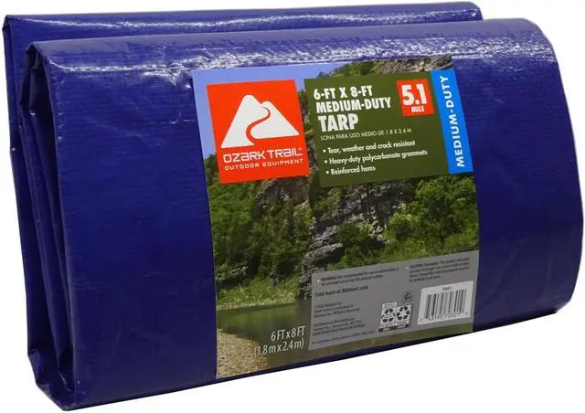 Main image of Ozark Trail Medium-Duty Tarpaulin, 6 x 8, Material PE