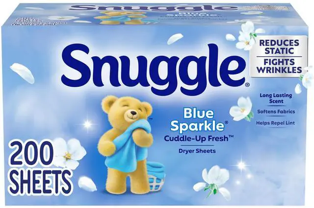 Main image of Snuggle Blue Sparkle Cuddle Up Fresh Dryer Sheets, 200 Count