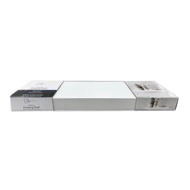 Alt view image 5 of 6 - Mainstays White 18" Wood Floating Shelf