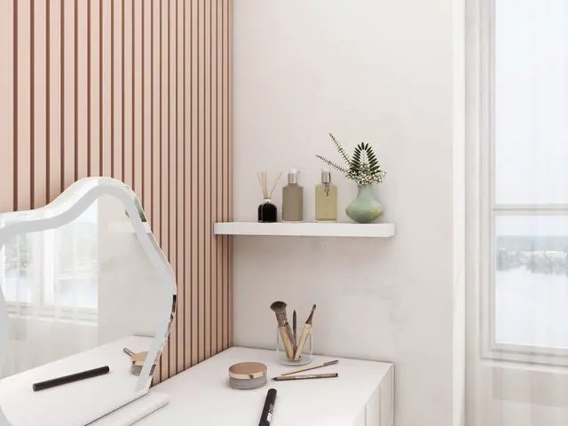 Alt view image 6 of 6 - Mainstays White 18" Wood Floating Shelf