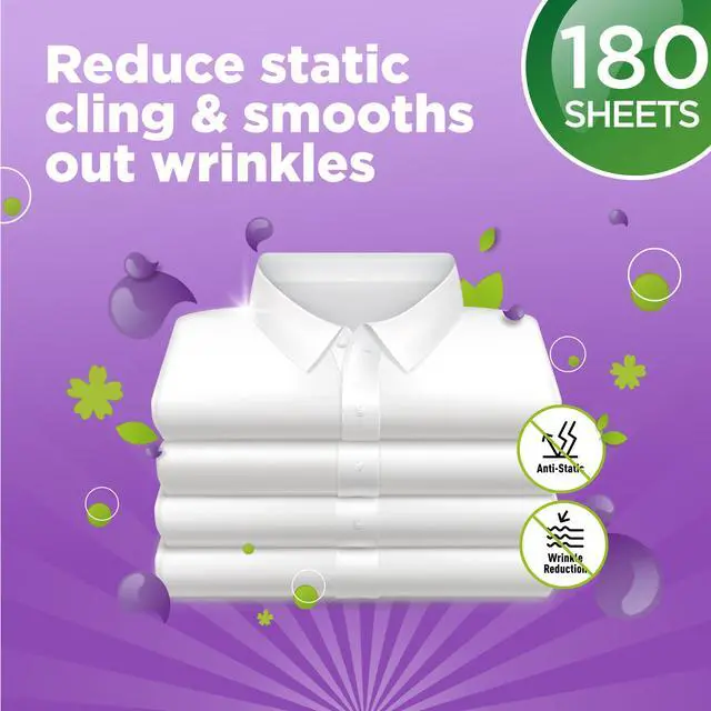 Alt view image 2 of 7 - Great Value Ultimate Fresh Dryer Sheets, Blooming Lavender, 180 Count, Compare to Gain®