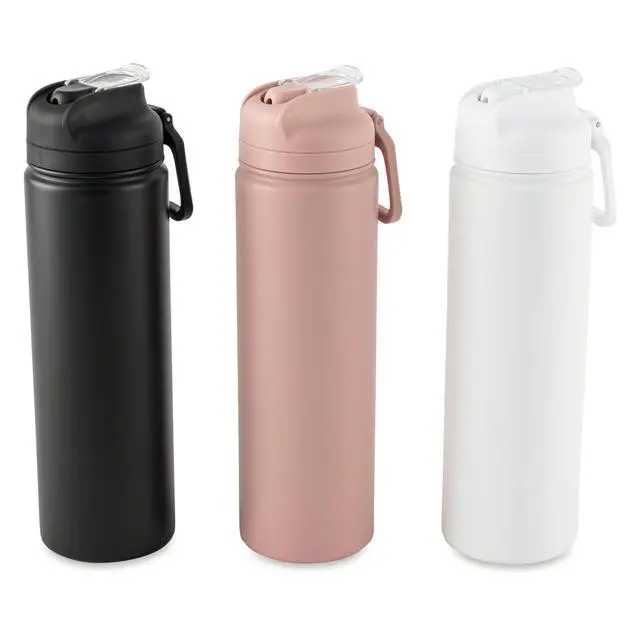 Alt view image 3 of 4 - Mainstays 24 oz Stainless Steel Sip Water Bottle, White