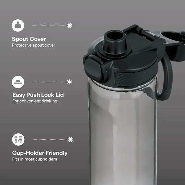 Alt view image 3 of 6 - TAL 20oz Tritan Ranger Lock Water Bottle, Black