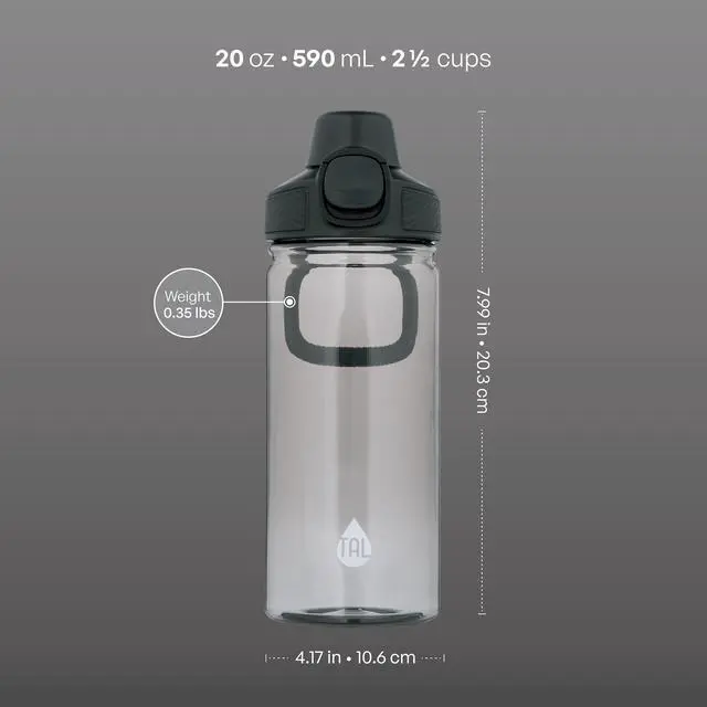 Alt view image 4 of 6 - TAL 20oz Tritan Ranger Lock Water Bottle, Black