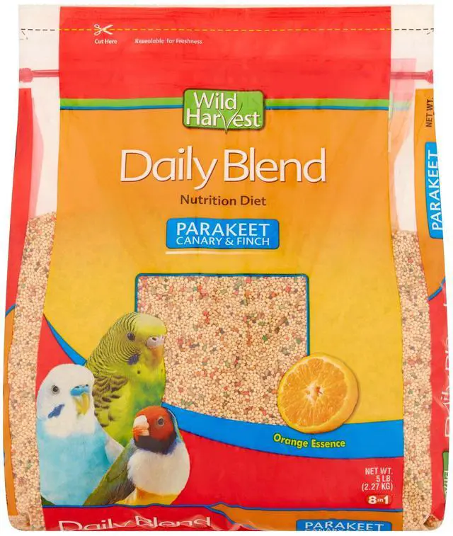 Main image of Wild Harvest Parakeet, Canary & Finch Daily Nutrition Blend, 5 lb