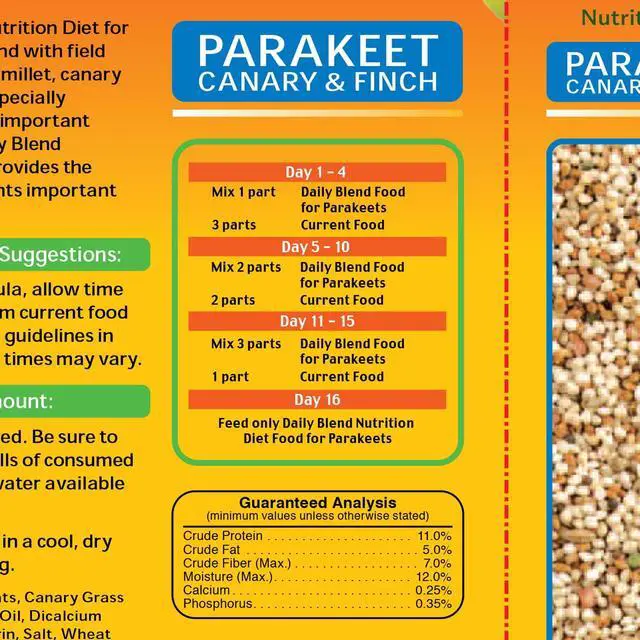Alt view image 5 of 5 - Wild Harvest Parakeet, Canary & Finch Daily Nutrition Blend, 5 lb