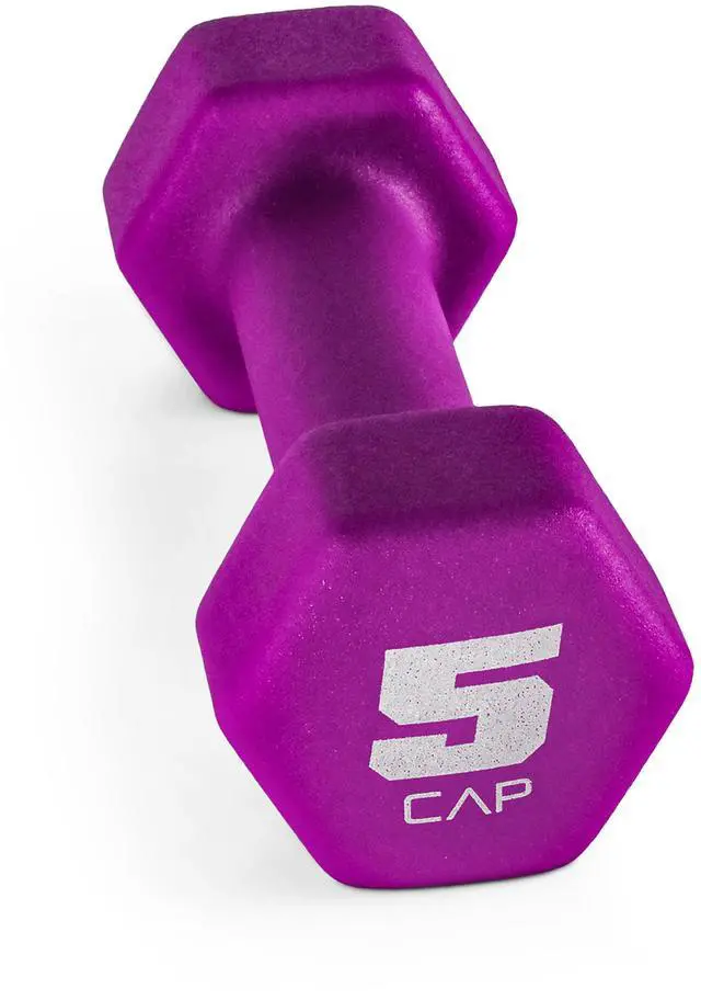 Main image of CAP Neoprene Magenta 5lb Dumbbell