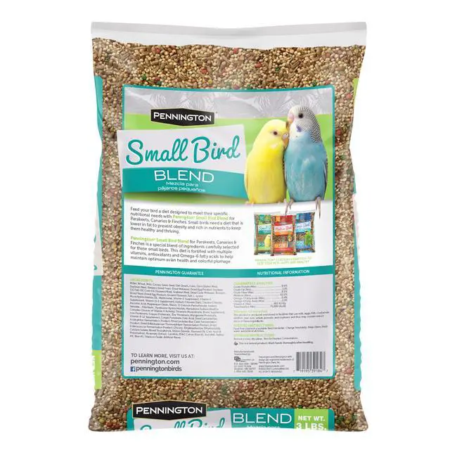 Alt view image 5 of 7 - Pennington Small Breed Everyday Blend Dry Bird Food, for Parakeets, Canaries and Finches; 3 lb. Bag