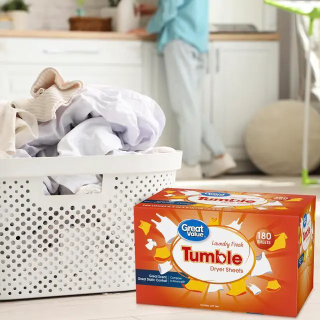 Alt view image 4 of 7 - Great Value Tumble Dryer Sheets, Laundry Fresh, 180 Count, Compare to Bounce®