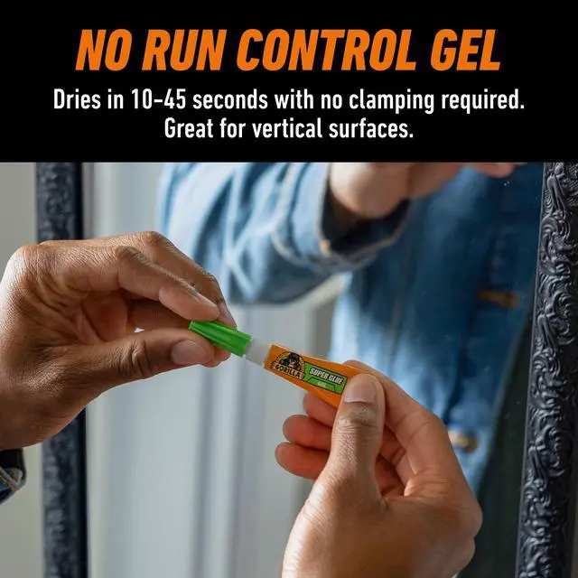 Alt view image 2 of 6 - Gorilla Clear Super Glue Gel, 3 Gram Tube