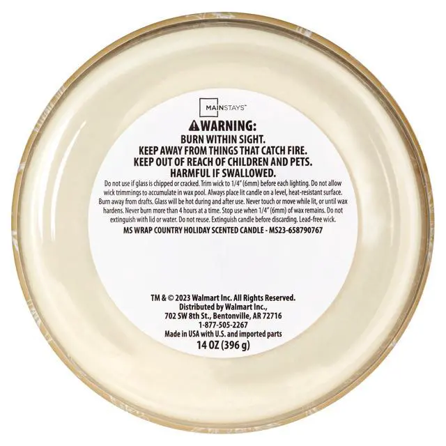 Alt view image 2 of 7 - Mainstays 3-Wick Ombre Wrapped Country Holiday Scented Jar Candle, 14 oz