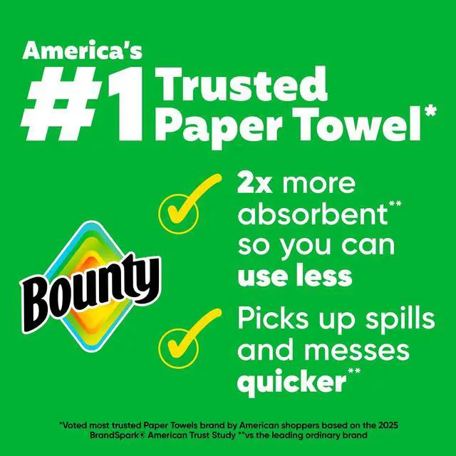 Alt view image 2 of 7 - Bounty Paper Towels Select-A-Size White, 1 Mega Roll, 164 Sheets per Roll