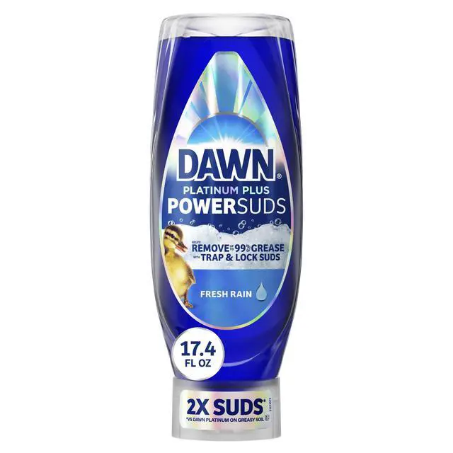 Alt view image 4 of 6 - Dawn Platinum Plus PowerSuds Liquid Dish Soap, 17.4 oz. EZ-Squeeze Bottle