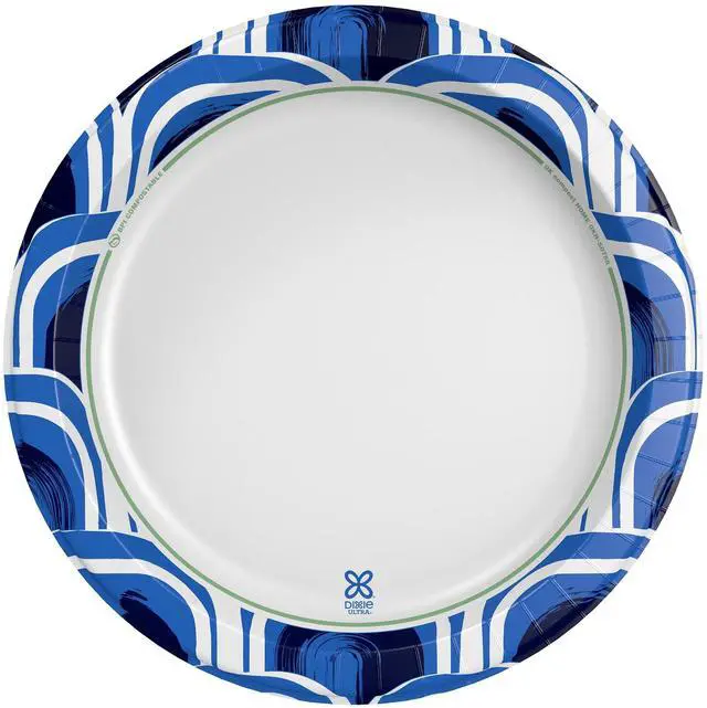 Alt view image 5 of 7 - Dixie Ultra Large Plate Disposable Paper Plates, 11.5", Multi-Color, 25 Count