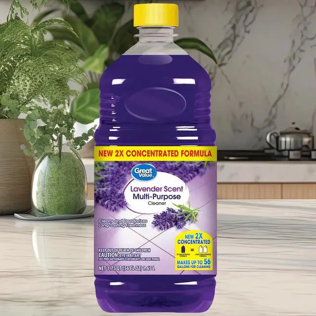 Alt view image 3 of 5 - Great Value Concentrated Multi Purpose Cleaner, Lavender Scent, 56 fl oz