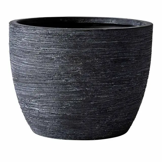 Main image of Better Homes & Gardens 4.5 in Textured Matte Ceramic Plant Pot, Black, 1 Piece